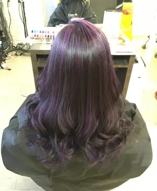 ロング カラー ハイトーン/ブリーチ ルミエール/新栄/栄のヘアスタイル