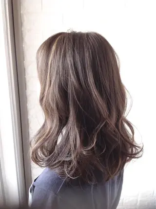 ミディアム カラー 髪質改善縮毛矯正 美容師✂️山崎竜二のヘアスタイル