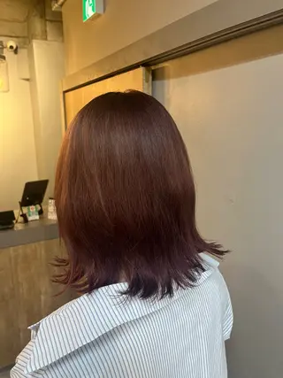 ミディアム 🫧艶感カラー/ あいり🤍のヘアスタイル