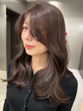 セミロング 小野 優雅のヘアスタイル