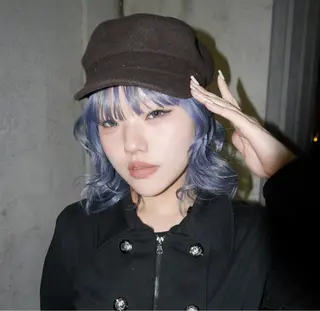 ミディアム カラー KUBO YURAのヘアスタイル