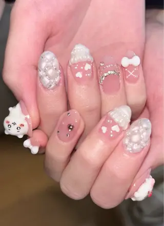 ネイル 銀河屋 の猫のネイルデザイン