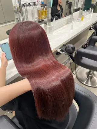 ミディアム カラー 抜け感レイヤー︴ ニュアンスカラーのヘアスタイル