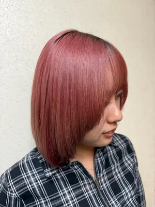 ミディアム ツヤ重視 ワンカラー🫧Mioのヘアスタイル