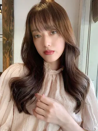 ロング カラー 透明感カラー✂︎ /縮毛矯正/YUKAのヘアスタイル