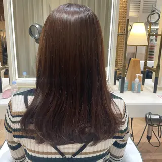 ミディアム カラー ハイライトカラー/ 艶カラー/ 徳川のヘアスタイル