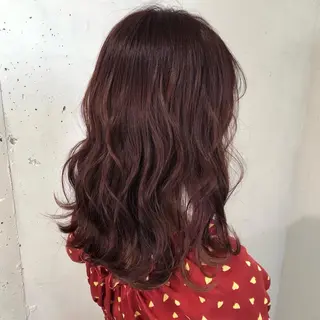 ミディアム カラー パーマ ヘアアレンジ 八巻 晴香のヘアスタイル