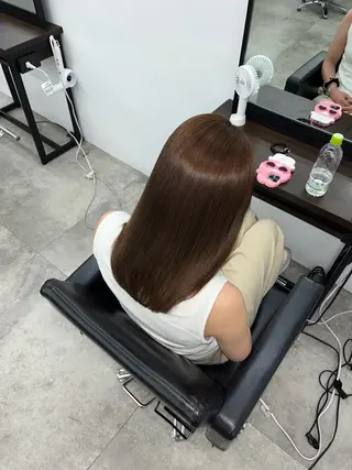 セミロング 縮毛矯正/髪質改善 /艶カラー/こうめいのヘアスタイル