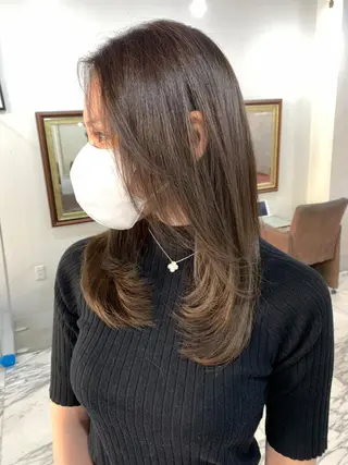 セミロング エクステ(レミー毛) NINEのヘアスタイル