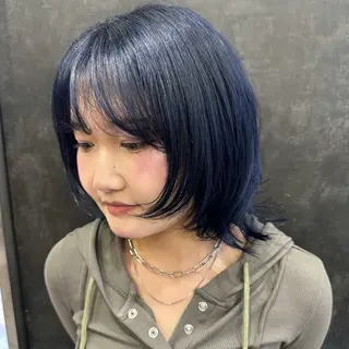 ミディアム カラー レディースカット /カラー🎀おぐりンのヘアスタイル