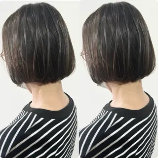 ショート 切っぱなし💇‍♀️ イヤリング🎨龍之介のヘアスタイル