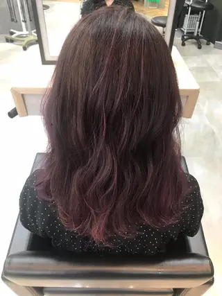 ミディアム 🌕透明感カラー @ENTER大名のヘアスタイル