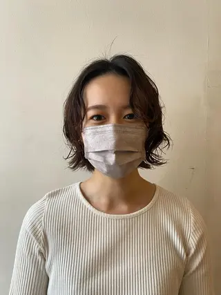 ミディアム パーマ フレンチボブパーマ Yuukiのヘアスタイル