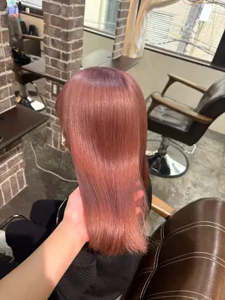 セミロング 🧸顔周りカット /透明感🎀のヘアスタイル