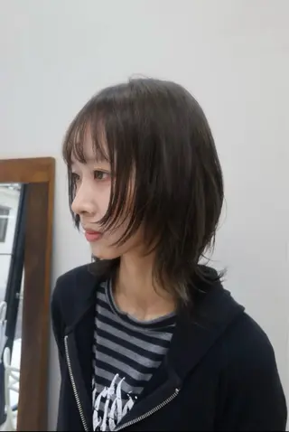 ミディアム カラー momo / カラー、カットモデルのヘアスタイル
