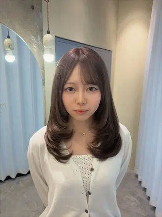 ミディアム Ririka /透明感カラーのヘアスタイル