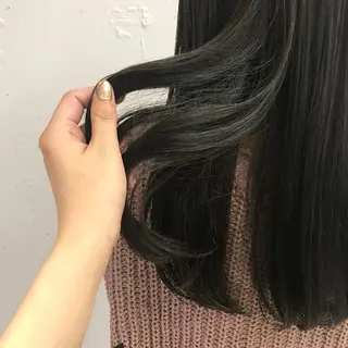 セミロング カラー 艶髪/ショート/ ボブ/なつきのヘアスタイル