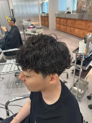 パーマ メンズ ブリーチ/パーマ特化 片平和寿のヘアスタイル