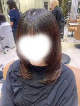ミディアム ボブ／レイヤーモデル 募集中🫧ゆい🌼のヘアスタイル