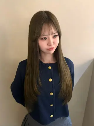 ロング カラー 💗韓国/ワンホン/ レイヤー💙Sayaのヘアスタイル