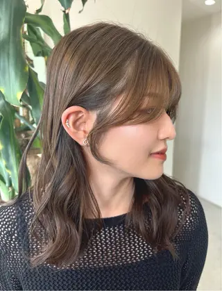 セミロング レイヤー×髪質改善 hinanoのヘアスタイル