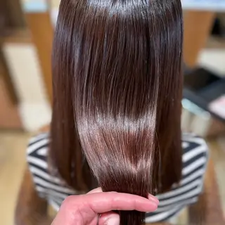 ロング 髪質改善縮毛矯正 美容師✂️山崎竜二のヘアスタイル