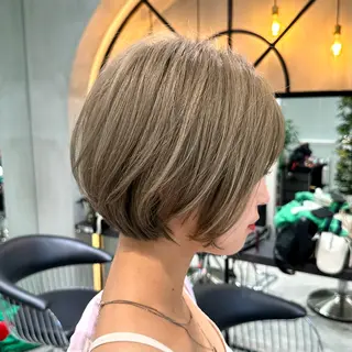 ショート 縮毛矯正/レイヤー taiga🧡のヘアスタイル