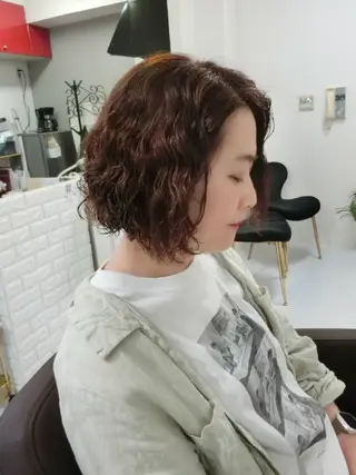パーマ ショート nao 艶カラー・髪質改善のヘアスタイル