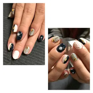 ネイル モチの良さ◉ フィルインネイル♡のネイルデザイン
