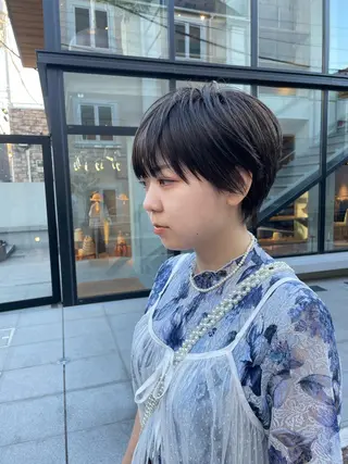 ショート カラー 表参道【髪質改善】 宮嶋勇太のヘアスタイル