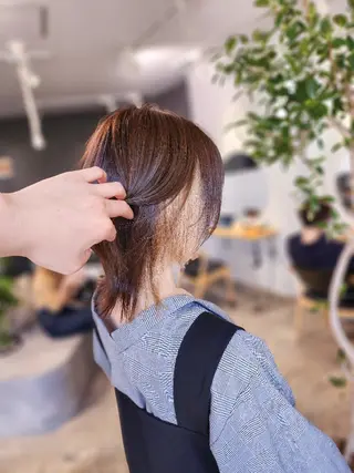 ミディアム カラー 金田 拓也のヘアスタイル