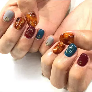 ネイル 渋谷/チップ長さ出し 👑アプレgel-xのネイルデザイン