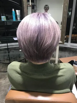 ショート カラー パーマ ヘアアレンジ メンズ キッズ ネイル マツエク・マツパ サロンドミルク 渋谷高比良のヘアスタイル