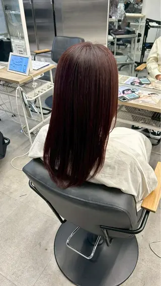 ロング カラー himari💜 酸性ストレートのヘアスタイル