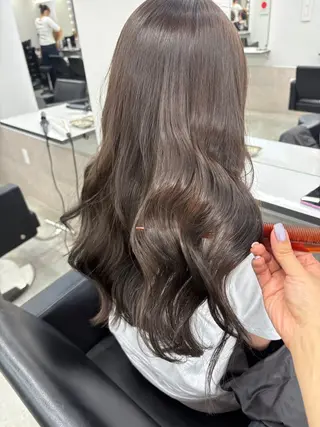 セミロング ブリーチなし透明感 🪄aoi🤎のヘアスタイル