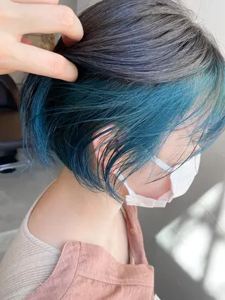 ショート カラー ハイトーン×似合わせ 🌱中川慎之介のヘアスタイル