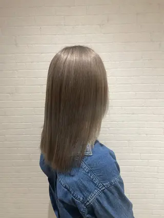セミロング カラー Lemon hair ❤︎MAHIRO❤︎のヘアスタイル