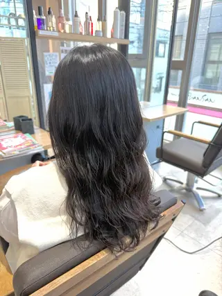 ロング パーマ 🫧のばた /クム川越🫧のヘアスタイル