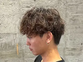 ショート パーマ メンズ 朝ラクパーマ 【SENA】のヘアスタイル