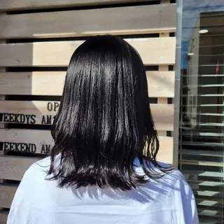 ミディアム カラー な ほのヘアスタイル
