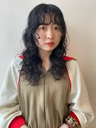 ロング パーマ フレンチボブパーマ Yuukiのヘアスタイル