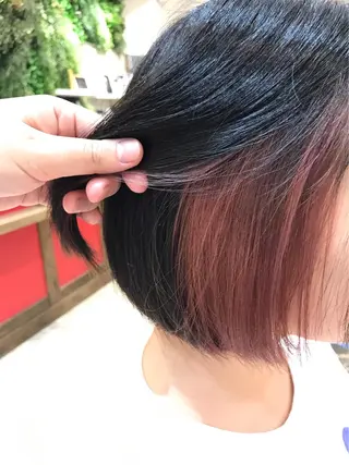 カラー 羽エクステ🩷 🤍まき🤍のマツエク・マツパデザイン