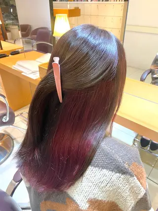 セミロング カラー 🫧Lien mizuki 🫧のヘアスタイル