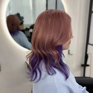 ロング カラー Ren. 🦋デザインカラーのヘアスタイル