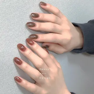 ミディアム ネイル Blowe ニュアンスのネイルデザイン