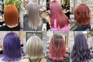 ロング カラー ハイトーン Arphyのヘアスタイル