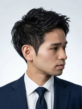 ショート 深井 龍生のヘアスタイル