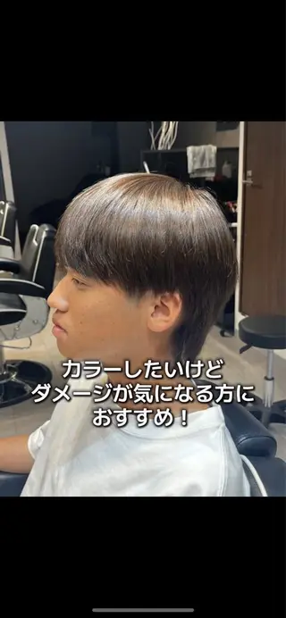 ショート カラー メンズ 🦖櫂斗🦖／ 大宮／透明感カラーのヘアスタイル