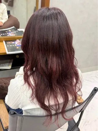セミロング カラー 透明感カラー/パーマ 🌀アオノのヘアスタイル