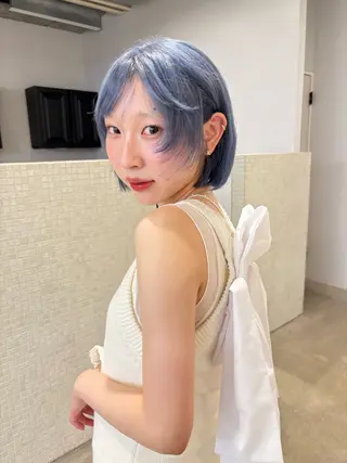 ショート 無料カットモデル募集 柔らかベージュカラーのヘアスタイル
